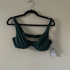 NWT Abercrombie and Fitch Green Bikini Top
